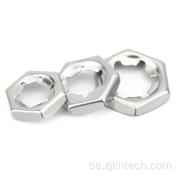 Edelstahl -Aluminium -Knurled Closed Pop -Nuss